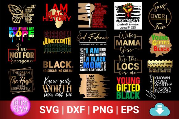 20 Afro Bundle SVG: Bold Graphics for Crafts