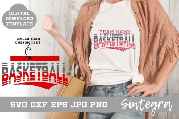 Basketball SVG Shirt Template Design 001