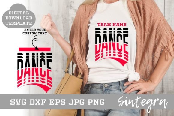 Dance SVG Shirt Template Design 001