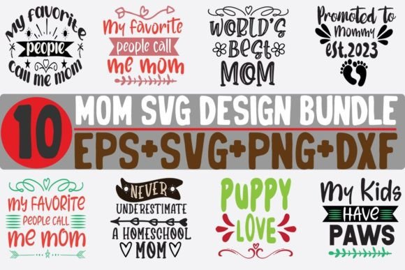 Review: 10 Mom Bundle SVG for Crafts & Graphics
